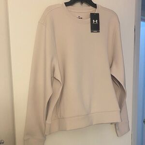 Under Armour cream-colored crewneck sweatshirt
